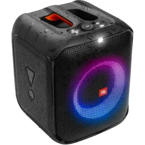 JBL PartyBox Encore Essential Wireless Speaker, Up to 100W Output Power, 6 Hours Battery Life, Color LED Ring Light, 5.25" Woofer, Play Music via AUX Input or USB Stick, Black | PARTYBOXENCORE-BK