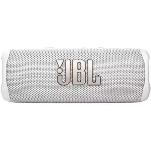 JBL Flip 6 Portable IP67 Waterproof Speaker, With Bold  Original Pro Sound, 2-Way Speaker, Powerful Sound & Deep Bass, 12 Hours Battery, Safe USB-C Charging Protection, White | FLIP6-WH