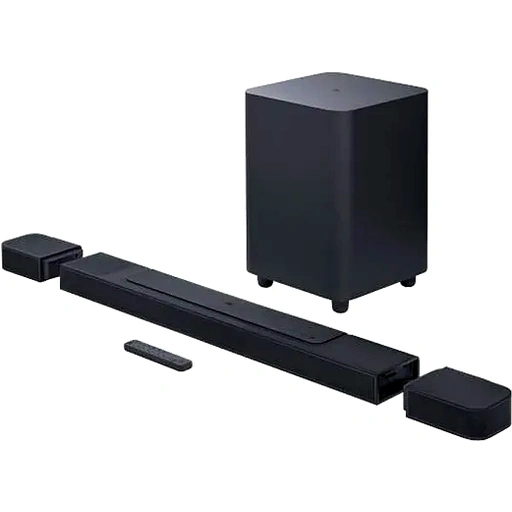 JBL BAR 1000 7.1.4-CH Soundbar with Speakers & Wireless Subwoofer, BT 5.0/ USB, Wi-Fi with AirPlay, DTS X & Multibeam, 880W Output Power, HDMI eARC with 4K Pass, Black | BAR1000-BLK - Image 6