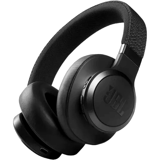 JBL Live 660NC Wireless Over-Ear Headphones, 40mm Dynamic Driver, Adaptive Noise Cancellation, BT V5.0, Up to 50 Hours of Battery Life, Built-In Mic for Hands-Free Calls, Black | LIVE660NCBLK - Image 3