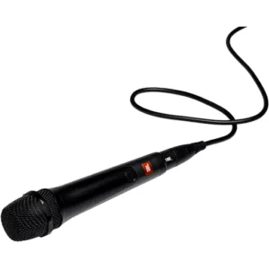 JBL Wired Dynamic Vocal Mic, Cardioid Polar Pattern, Built-In Mesh Windscreen, Great Sound for Home Karaoke, For Use with  PartyBox Systems, Black | JBLPBM100BLK