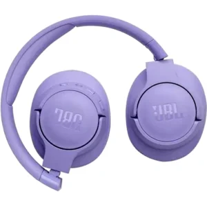 JBL Tune 720BT Wireless On-Ear Headphones With  Pure Bass Sound, 40mm Drivers, Bluetooth 5.3, Hands-Free Calls, Audio Cable, Multipoint Connection, 76- Hours Battery Life, Purple | T720BTPUR