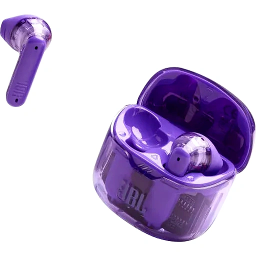 JBL Tune Flex Ghost Edition True Wireless Earbuds, ANC with Smart Ambient, Pure Bass Sound, 4 Mics for Clear Calls, Up to 32 Hours Battery Life, All-Day Comfort Fit, Purple-Clear | JBLTFLEXGPUR - Image 3