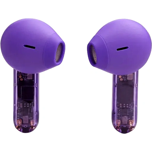 JBL Tune Flex Ghost Edition True Wireless Earbuds, ANC with Smart Ambient, Pure Bass Sound, 4 Mics for Clear Calls, Up to 32 Hours Battery Life, All-Day Comfort Fit, Purple-Clear | JBLTFLEXGPUR - Image 6