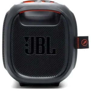 JBL Partybox On The Go Essential 2 Speaker with Wireless Mic, 5.25" Woofer, Two 1.75" Tweeters, 100W RMS Output Power, IPX4 Splashproof Protection, Bluetooth 4.2 Version, Black | JBLPBOTGESEU2-BK
