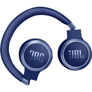 JBL Live 670NC Wireless Headphones, 40mm Driver Size, Bluetooth 5.3 Connectivity, True Adaptive Noise Cancelling, Built-In Microphone, Signature Sound, Active Noise Cancelling, Blue | LIVE670NCBLU