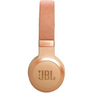 JBL Live 670NC Wireless Headphones, 40mm Driver Size, Bluetooth 5.3 Connectivity, True Adaptive Noise Cancelling, Built-In Microphone, SignatureSound, Active Noise Cancelling, Sandstone | LIVE670NCSAT