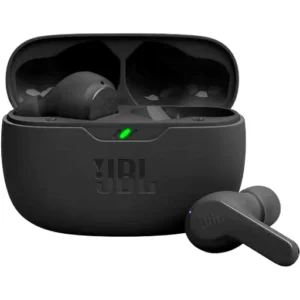 JBL Wave Beam True Wireless Earbuds, Deep Bass, Comfort Fit, 32H Battery, Smart Ambient, TalkThru, Hands-Free + VoiceAware, Water & Dust Resistant,  Headphones App Compatible, Black | JBLWBEAMBLK