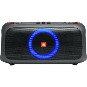 JBL Partybox On-The-GO Portable Party Speaker, Built In Lights & Wireless Mic, Up to 6 Hours of Playtime, USB Playback, Built-in Mic, 100W Output Power, Vocal Fine-Tuning, Black | JBLPARTYBOXOTGUK
