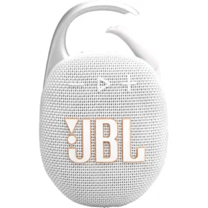 JBL Clip 5 Portable Waterproof Wireless Speaker,  Pro Sound, Up to 12H Playback, 1.75" Driver with Passive Radiator, Wide Carabiner Clip/Handle,  Auracast, IP67 Rated, White | JB.JBLCLIP5WHT