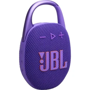 JBL Clip 5 Portable Waterproof Wireless Speaker,  Pro Sound, Up to 12H Playback, 1.75" Driver with Passive Radiator, Wide Carabiner Clip/Handle,  Auracast, IP67 Rated, Purple | JBLCLIP5PUR