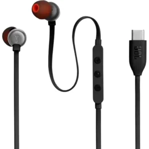 JBL Tune 310C Headphones Wired In-Ear Headphones Pure Bass Sound, 3-Button EQ Selection, Make Clear Calls with USB-C Devices, Microphone and USB-C Port - Black | JBLT310CBLK