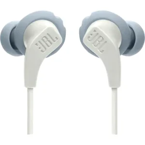 JBL Endurance Run 2 Wireless Earphones, 8mm Driver Size, Hands-Free Calls, Built-in Mics, Magnetic Buds, TwistLock & FlexSoft Technology, Waterproof IPX5 Rating, White | JBLENDURRUN2BTWHT