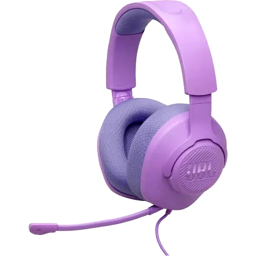 JBL Quantum 100M2 Wired Gaming Headphones, 40mm Dynamic Drivers, Detachable Boom, Directional Microphone Pick-Up Pattern, Fabric-Covered Memory Foam Ear Cushions, 1.2m Cable, Purple | JBLQTUM100M2PUR - Image 2