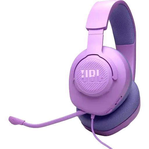 JBL Quantum 100M2 Wired Gaming Headphones, 40mm Dynamic Drivers, Detachable Boom, Directional Microphone Pick-Up Pattern, Fabric-Covered Memory Foam Ear Cushions, 1.2m Cable, Purple | JBLQTUM100M2PUR - Image 3