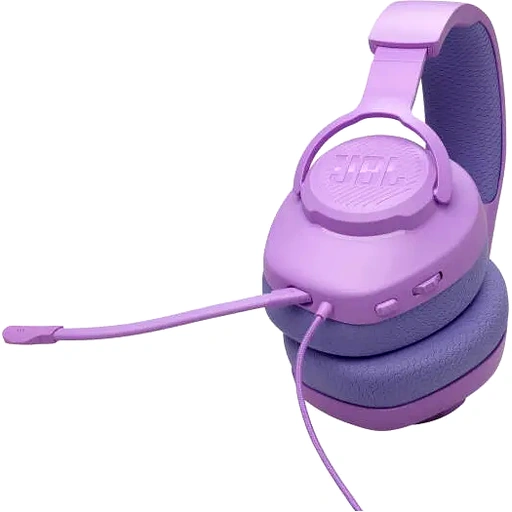 JBL Quantum 100M2 Wired Gaming Headphones, 40mm Dynamic Drivers, Detachable Boom, Directional Microphone Pick-Up Pattern, Fabric-Covered Memory Foam Ear Cushions, 1.2m Cable, Purple | JBLQTUM100M2PUR - Image 4