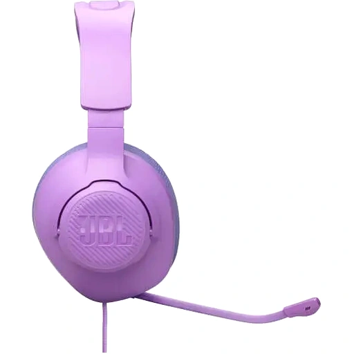 JBL Quantum 100M2 Wired Gaming Headphones, 40mm Dynamic Drivers, Detachable Boom, Directional Microphone Pick-Up Pattern, Fabric-Covered Memory Foam Ear Cushions, 1.2m Cable, Purple | JBLQTUM100M2PUR - Image 5
