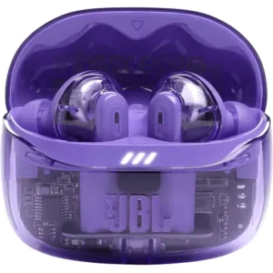 JBL Tune Beam 2 True Wireless Earbuds, 10mm Dynamic Driver, Pure Bass Sound with Spatial Sound, Adaptive Noise Cancelling, Smart Ambient Technology, Bluetooth 5.3, Ghost Purple | JBLTBEAM2GMAE