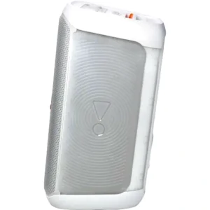 JBL Partybox Club 120 Portable Party Speaker, 160W Output Power, Bluetooth 5.3, Futuristic Lightshow, Up to 12 Hours of Play Time, Auracast Connection, IPX4 Rated Protection, White | JBLPBCLUB120SWAM