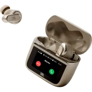 JBL Tour Pro 3 True Wireless Noise-Canceling Earbuds, Smart Earbuds with Touchscreen Case, Hi-Res  Pro Sound, 360 Spatial Audio, Adaptive Noise Cancelling, Latte | JBLTOURPRO3LTTAM