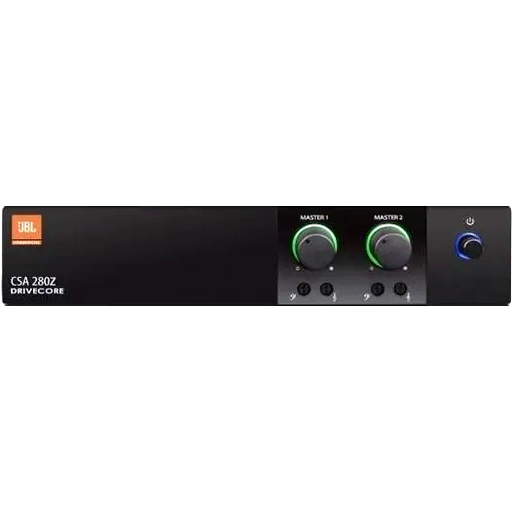 JBL DriveCore Amplifier, Fanless, 4ohm/8ohm/70V/100V, 1U Half-Rack | NCSA280Z-U-EU