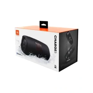 JBL Charge 5 Bluetooth Speaker, For Outdoor, Water Proof, Dustproof Rating, Use Up To 20 Hours Playback, Pair Up To Two Mobile Devices at Once, USB Type-C Connectivity, Black | TRZ-CHARG5BK