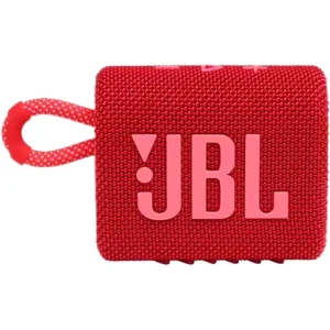 JBL GO 3 Portable Bluetooth Speaker, 1.7 x 1.9" Full-Range Driver, Integrated Loop, Bluetooth Wireless Technology, Up to 5 Hours of Play Time, IP67 Waterproof and Dustproof, Red | GO3-RD