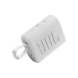 JBL GO 3 Portable Bluetooth Speaker, 1.7 x 1.9" Full-Range Driver, Integrated Loop, Bluetooth Wireless Technology, Up to 5 Hours of Play Time, IP67 Waterproof and Dustproof, White | GO3WH