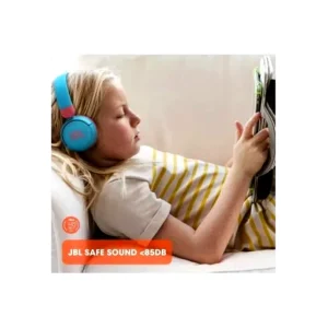 JBL JR310BT Kids Wireless On Ear Headphone, Safe Sound, Bluetooth Enabled, Built-in Mic, 30 Hour Battery Life, Comfort Fit, Blue/Pink | JR310BTBLU