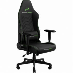 PixelRigz Phantom Pro Ergonomic Gaming Chair – Premium Gaming & Office Chair (Black/Green)