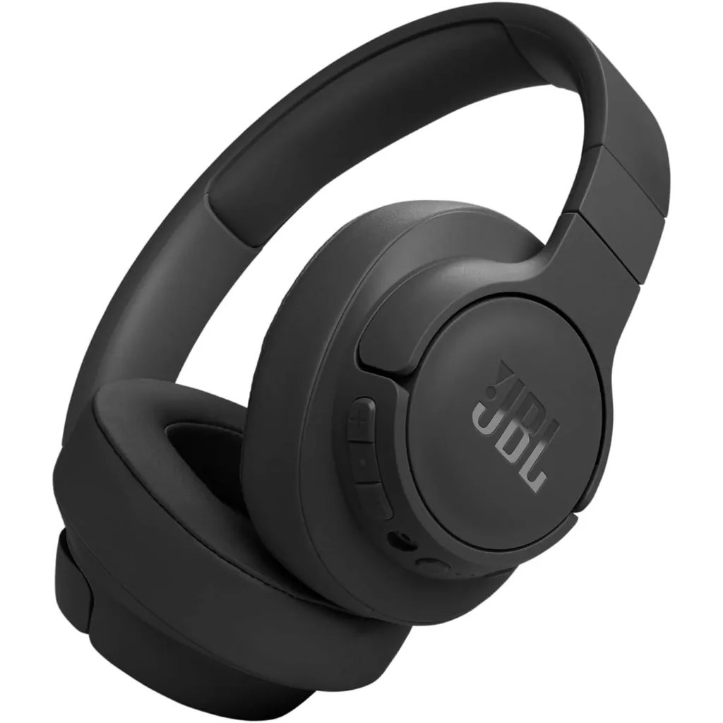 JBL Tune 770NC Adaptive Noise Cancelling Wireless Over-Ear Headphones, Pure Bass Sound, Smart Ambient, Bluetooth 5.3, Le Audio, VoiceAware, 70H Battery, Multi-Point Connect, Black | JBLT770NCBLK