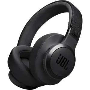 JBL Live 770NC Wireless Headphones, 40mm Driver Size, Bluetooth 5.3 with LE Audio Support, Signature Sound & Surround Sound, Built-In Microphone, Active Noise Cancelling, Black | JBLLIVE770NCBLK