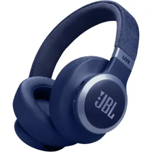 JBL Live 770NC Wireless Headphones, 40mm Driver Size, Bluetooth 5.3 with LE Audio Support, Signature Sound & Surround Sound, Built-In Microphone, Active Noise Cancelling, Blue | JBLLIVE770NCBLU