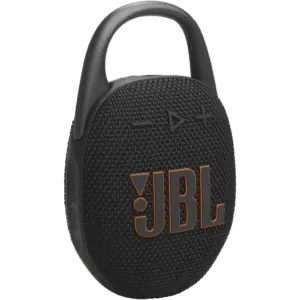 JBL Clip 5 Portable Waterproof Wireless Speaker, JBL Pro Sound, Up to 12H Playback, 1.75" Driver with Passive Radiator, Wide Carabiner Clip/Handle, JBL Auracast, IP67 Rated, Black | JBLCLIP5BLK