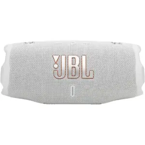 JBL Charge 6 Portable Bluetooth Speaker, Bluetooth 5.4 Version, 30W RMS for Woofer, 10W RMS for Tweeter Output Power, Waterproof, Dustproof, Drop-Proof, White | JBLCHARGE6WHTAM