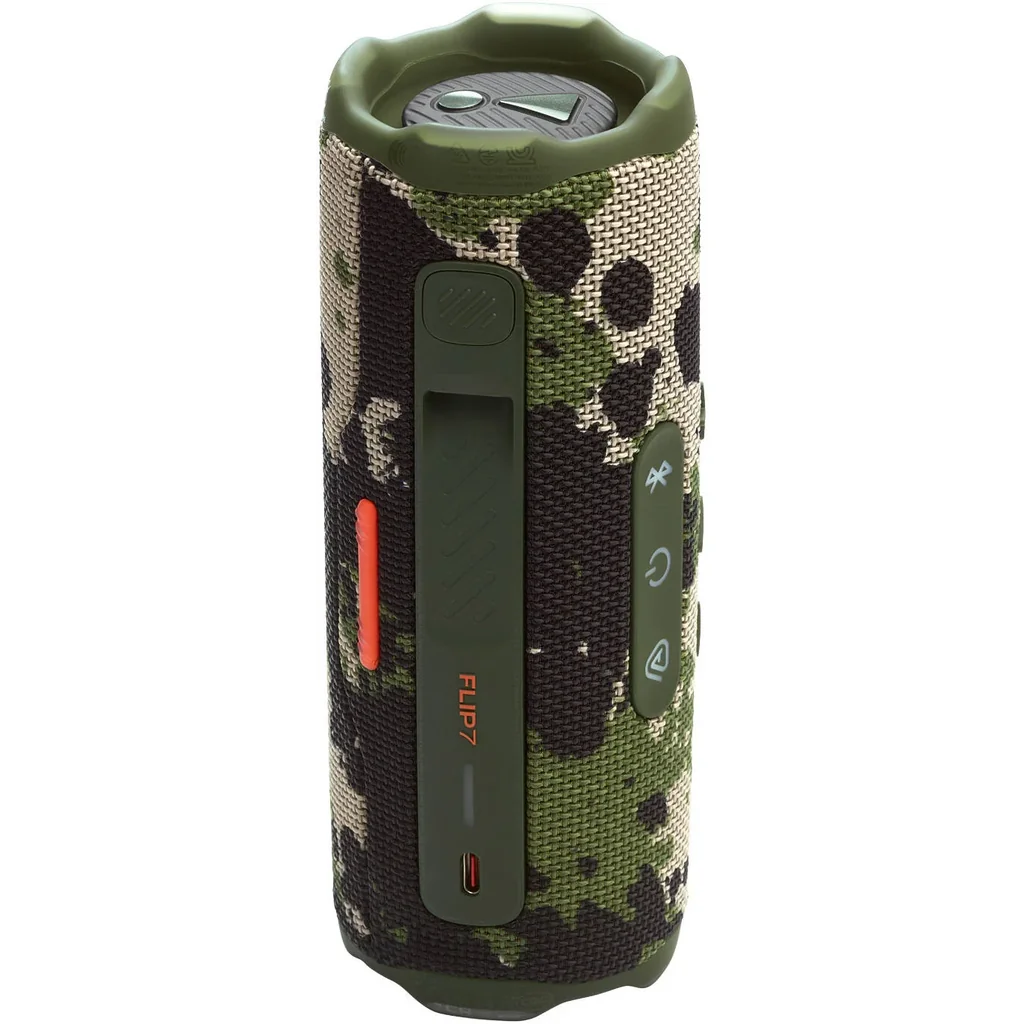 JBL Flip 7 Portable Bluetooth Speaker, Bluetooth 5.4 Version, 25 W RMS for Woofer, 10 W RMS for Tweeter, Lossless Audio Playback, Waterproof, Dustproof, & Drop-Proof, Squad | JBLFLIP7SQUADAM - Image 2