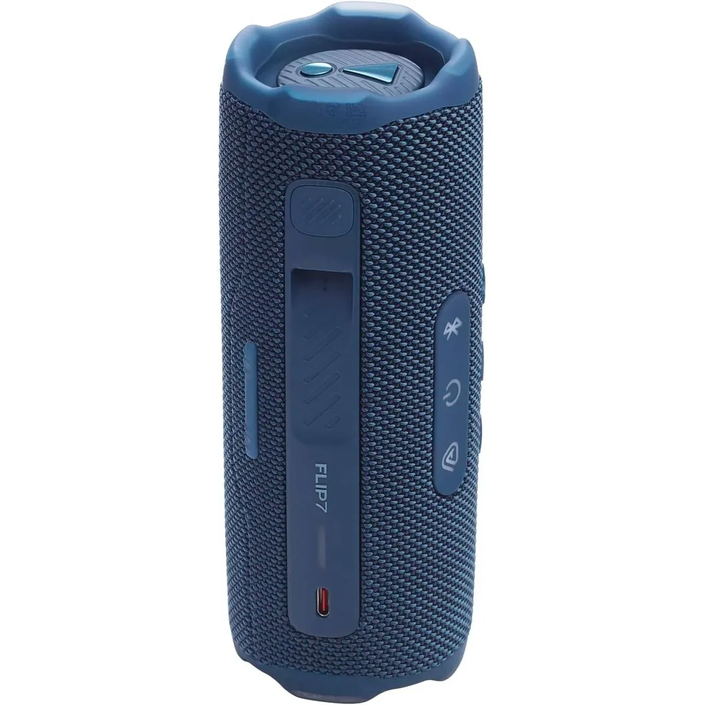 JBL Flip 7 Portable Bluetooth Speaker, Bluetooth 5.4 Version, 25 W RMS for Woofer, 10 W RMS for Tweeter, Lossless Audio Playback, Waterproof, Dustproof, & Drop-Proof, Blue | JBLFLIP7BLU - Image 4