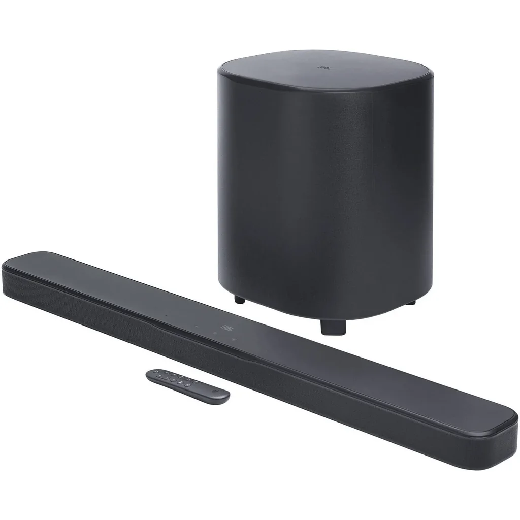 JBL Bar 500MK2 Sound Bar, 5x (42x80)mm Racetrack Drivers, 4x 0.75" (20mm) Tweeters, 5.1 Channel, 40Hz - 20kHz Frequency Response, MultiBeam 3.0 Technology, PureVoice 2.0, Black | JBLBAR500M2BLK