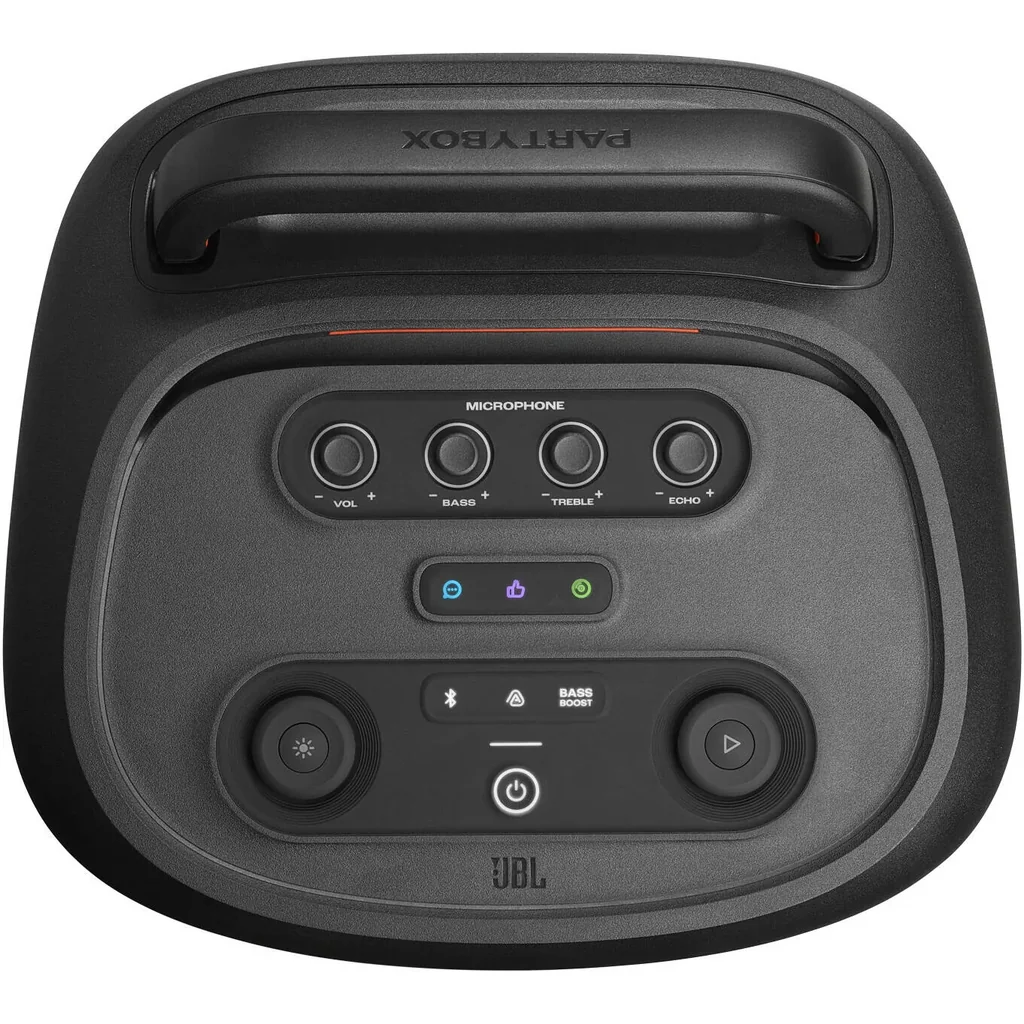 JBL PartyBox 520 Portable Bluetooth Speaker, 400W Output Power, 40 Hz-20 kHz Frequency Response, AI Sound Boost, Lightshow, Auracast Multi-Speaker Connection, IPX4 Splash Proof, Black | JBLPARTYBOX520 - Image 6