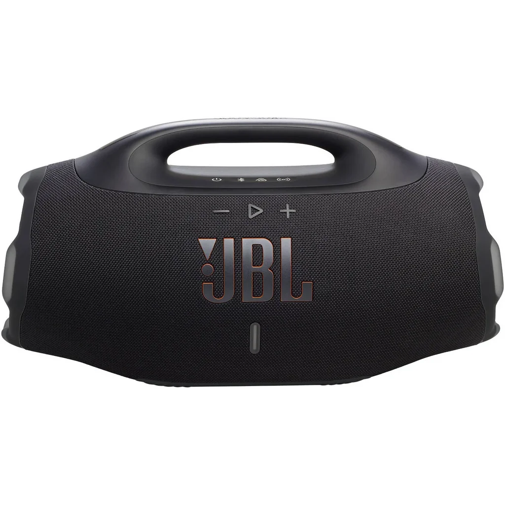 JBL Boombox 4 Portable Bluetooth Speaker, 2x 65W RMS Woofer Power, 37Hz - 20kHz , Two Bast Boost Settings, Up to 28 Hours Playing Time, IP68 Waterproof & Dustproof, Black | JBLBOOMBOX4BLK