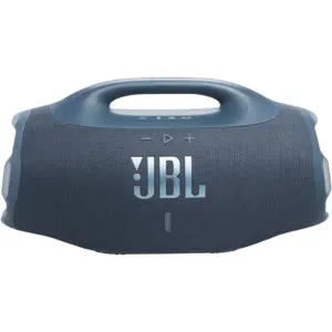 JBL Boombox 4 Portable Bluetooth Speaker, 2x 65W RMS Woofer Power, 37Hz - 20kHz, Two Bast Boost Settings, Up to 28 Hours Playing Time, IP68 Waterproof & Dustproof, Blue | JBLBOOMBOX4BLU