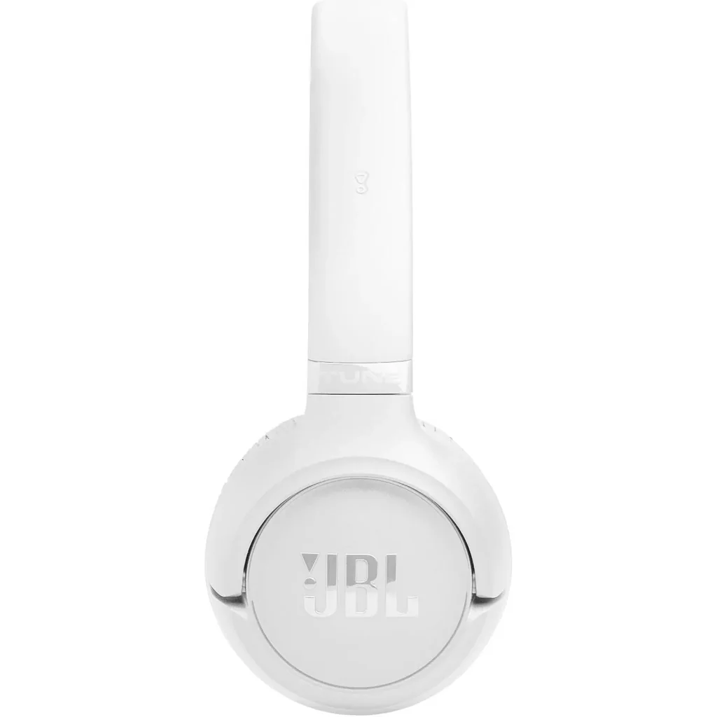 JBL Tune 530BT Wireless On-Ear Headphones, JBL Pure Bass Sound, Up to 76 Hours Battery Life, Bluetooth 6.0 Connection, Lightweight Foldable Design, 2 Beamforming Mics, White | JBLT530BTWHT - Image 3