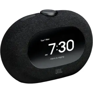 JBL Horizon 3 Bluetooth Clock Radio Speaker, Sunrise Alarm Simulation, JBL Pro Sound with DAB/DAB+/FM Radio, Wireless Bluetooth Streaming, USB Phone Charging Port, Black | JBLHORIZON3BLK