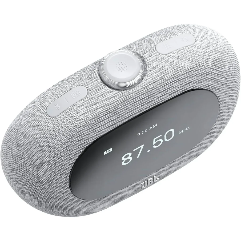JBL Horizon 3 Bluetooth Clock Radio Speaker, Sunrise Alarm Simulation, JBL Pro Sound with DAB/DAB+/FM Radio, Wireless Bluetooth Streaming, USB Phone Charging Port, Gray | JBLHORIZON3GRY - Image 4