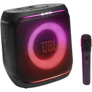 JBL PartyBox Encore 2 Portable Party Speaker with 1 Wireless Mic, Powerful JBL Pro Sound, AI Sound Boost, Dynamic Light Show, 15H Battery, IPX4 Splashproof, Auracast Pairing | JBLPBENCORE2UK
