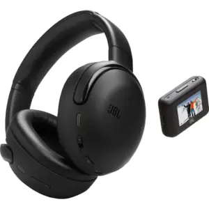 JBL Tour One M3 Smart Tx Over-Ear Headphone, 40mm Drivers, 8-Mic True Adaptive Noise Cancelling, 4 x Adaptive Beamforming Mics, BT 5.3 w/ LE, Up to 70 Hours of Music Playback, Black | JBLTOM3AVIBLKAM