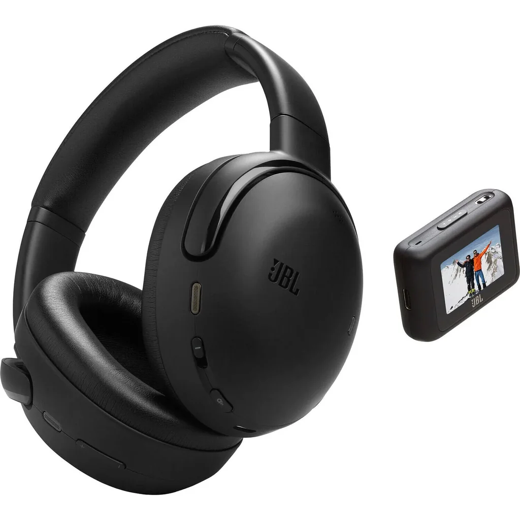 JBL Tour One M3 Smart Tx Over-Ear Headphone, 40mm Drivers, 8-Mic True Adaptive Noise Cancelling, 4 x Adaptive Beamforming Mics, BT 5.3 w/ LE, Up to 70 Hours of Music Playback, Black | JBLTOM3AVIBLKAM