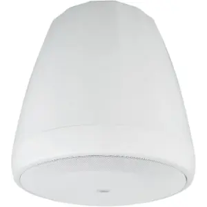 JBL Control 67 P/T Pendant Loudspeaker, 6.5 Inch 2 Way Speaker, 120 Degree Coverage, 75W Power, 70V 100V and 8 Ohm, Wide Dispersion Ceiling Speaker, White | Control67P/T
