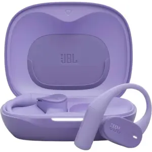 JBL Sense Lite, True Wireless Open-Ear Earbuds, JBL OpenSound Technology, 32 Hours Battery Life, 4 Microphones Clear Calls, IP54 Water & Dust Resistant, Purple | JBLSENSELITEPUR