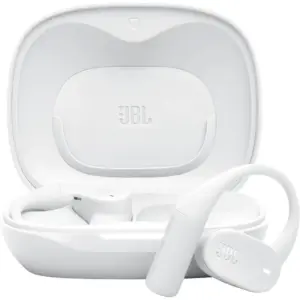JBL Sense Lite, True Wireless Open-Ear Earbuds, JBL OpenSound Technology, 32 Hours Battery Life, 4 Microphones Clear Calls, IP54 Water & Dust Resistant, White | JBLSENSELITEWHT